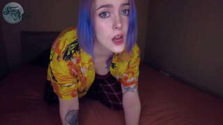 Стейси Мун шлепает оның үлкен ақ задницу, әзірге ол алмайды артық